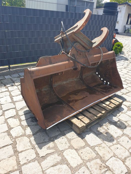 Łyżka skarpowa skarpówka obrotowa uchylna 200cm, szybkozłącze SMP