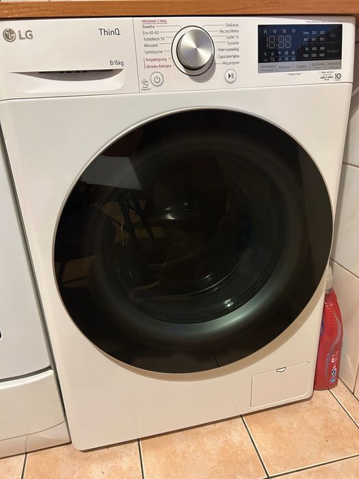 Pralko-suszarka LG thinq inverter  8/6 kg