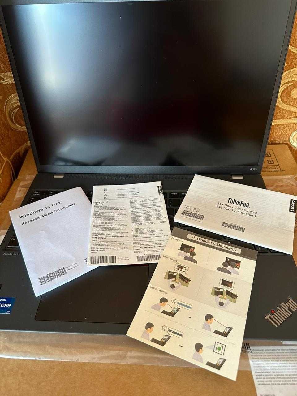 Ноутбук Lenovo ThinkPad P16s Gen 1 Intel [P16s Gen 1 21BT000AUK]