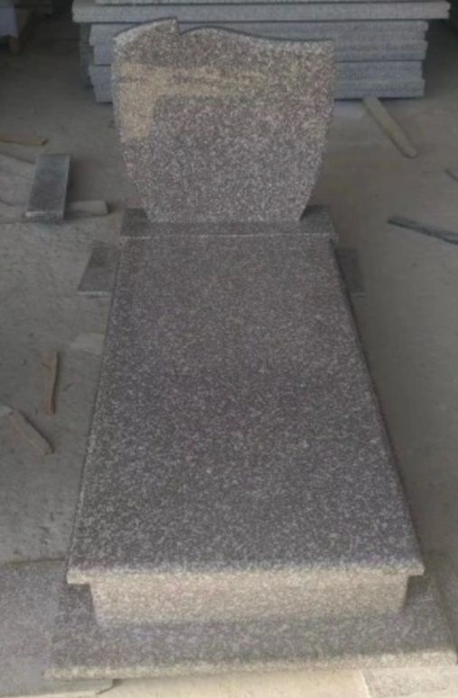 Nagrobek Granitowy Pomnik Premium Porządny Granit Pojedynczy Montaż
