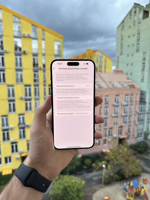 97% Аккум Идеал iPhone 15 Pro Max 256Gb Black Titanium Neverlock Айфон