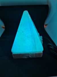 Candeeiro de sal pirâmide de qualidade USB Laranja