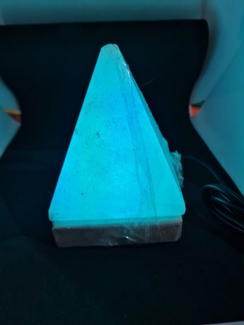 Candeeiro de sal pirâmide de qualidade USB BRANCA
