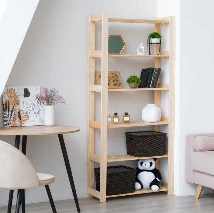 Поличка з дерева  Стелаж дерев'яний Стеллаж деревянный Єтажерка