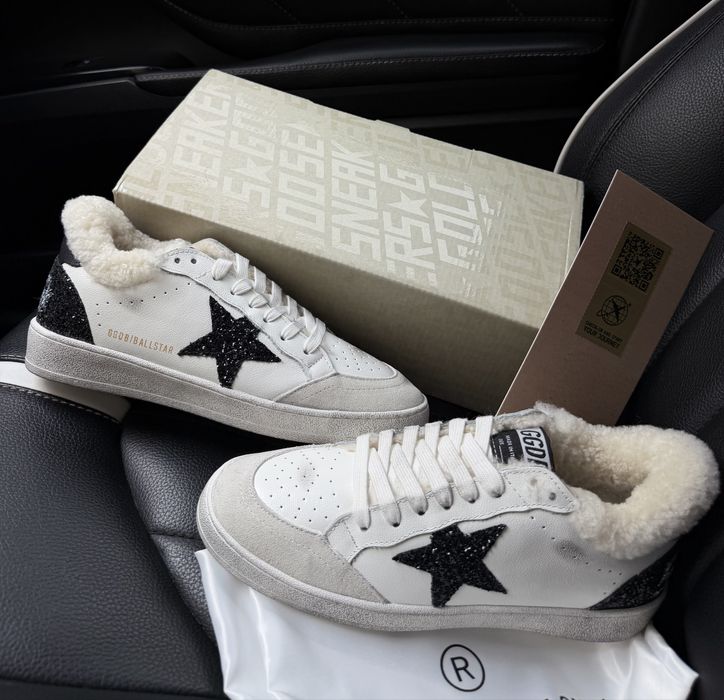 Кеды Golden goose мех