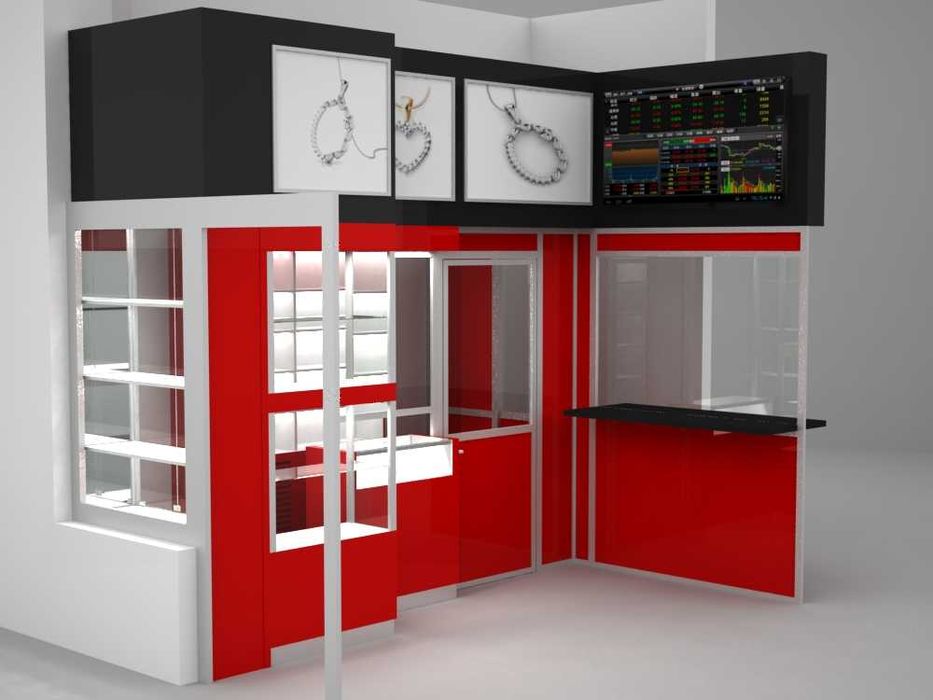 Komplet mebli sklep jubilerski - kantor - lombard