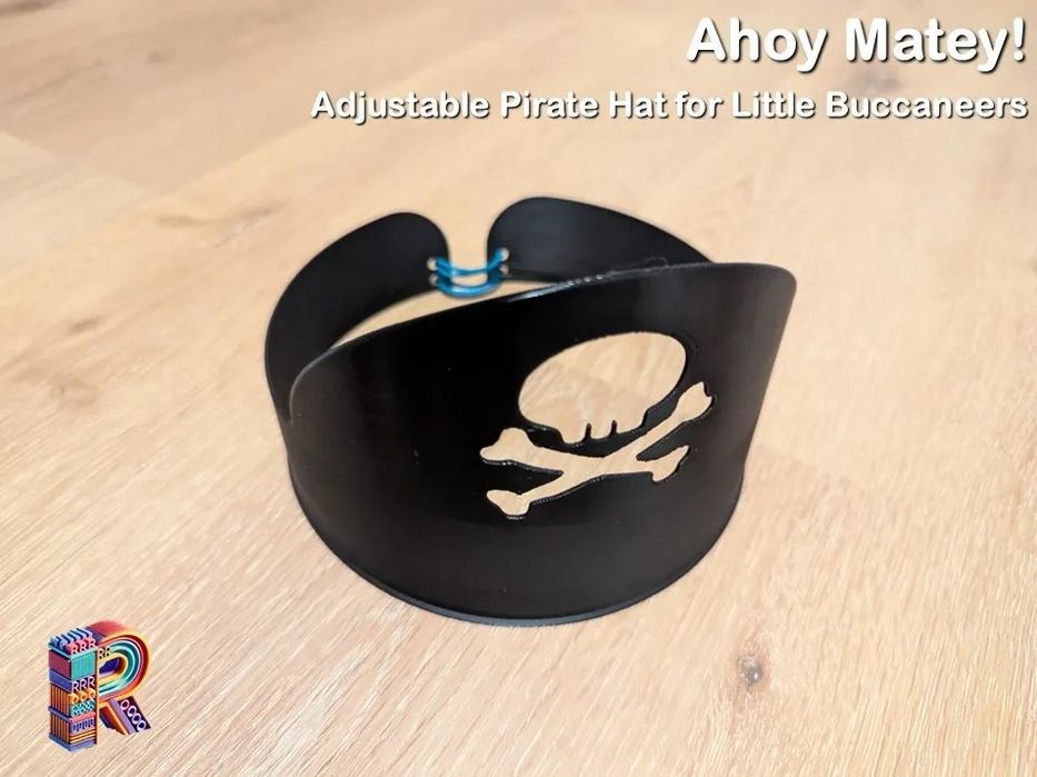 Chapéu Pirata Ajustável para Pequenos Bucaneiros