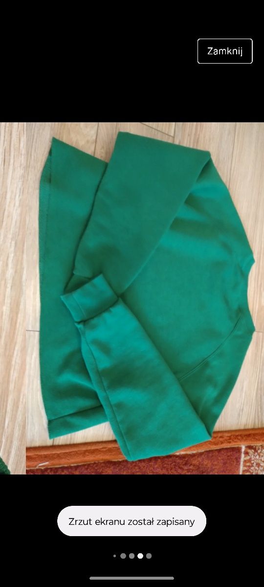 Bluza zielona crop top zielony Cropp