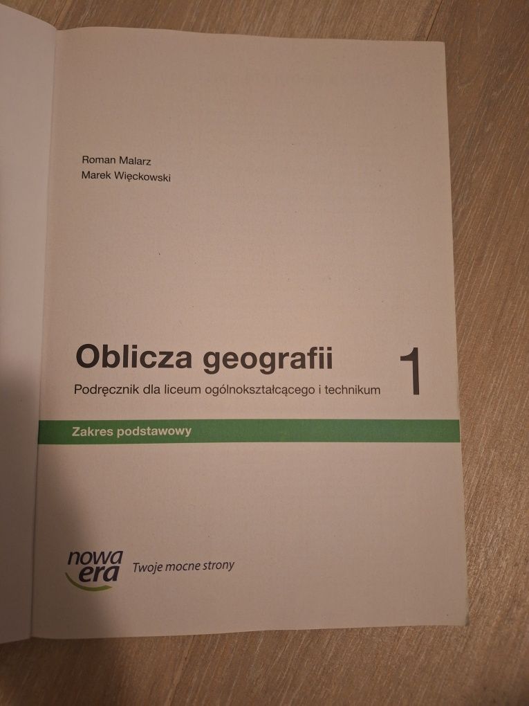 Podręcznik geografia klasa 1 liceum technikum zakres podstawowy