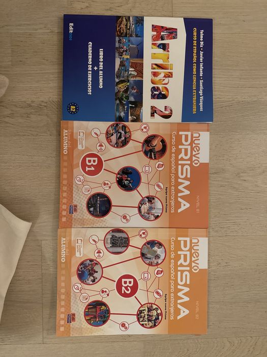 Ksiazki do nauki Hiszpanskiego A2 B1 B2 arriba 2 nuevo prisma