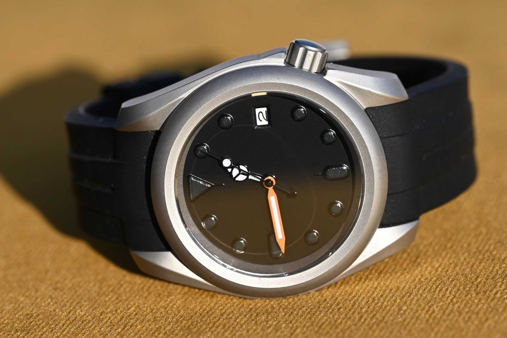 Solidny męski Zegarek automatyczny NH35 – 40 mm - pasek gumowy