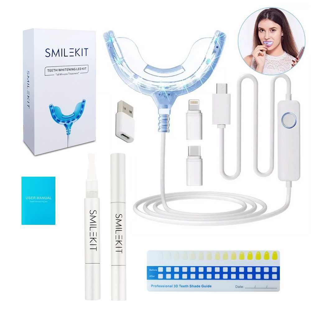 clareador de dentres clareamento dentario dental whitening teeth led