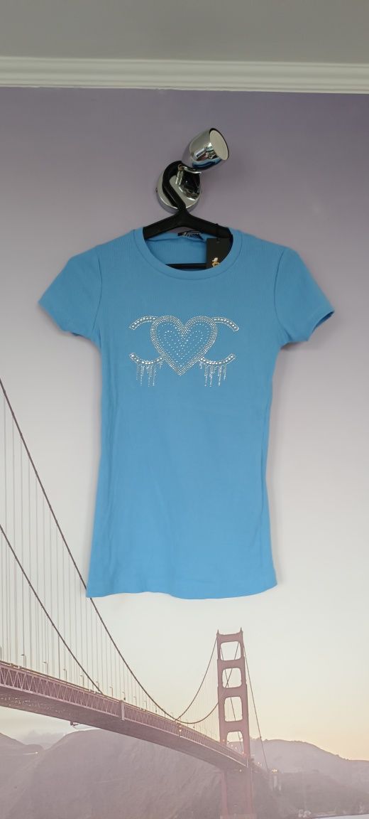 Nowa bluzka koszulka t-shirt cekiny t-style fashion r.M-L 38-40