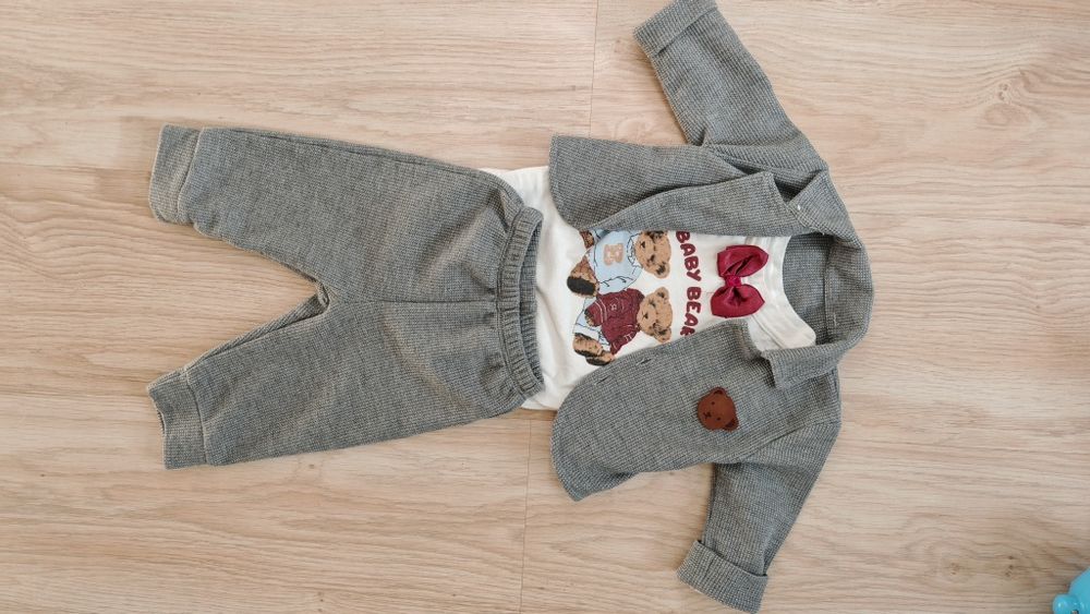 Elegancki komplet na chrzest, roczek i inne okazje