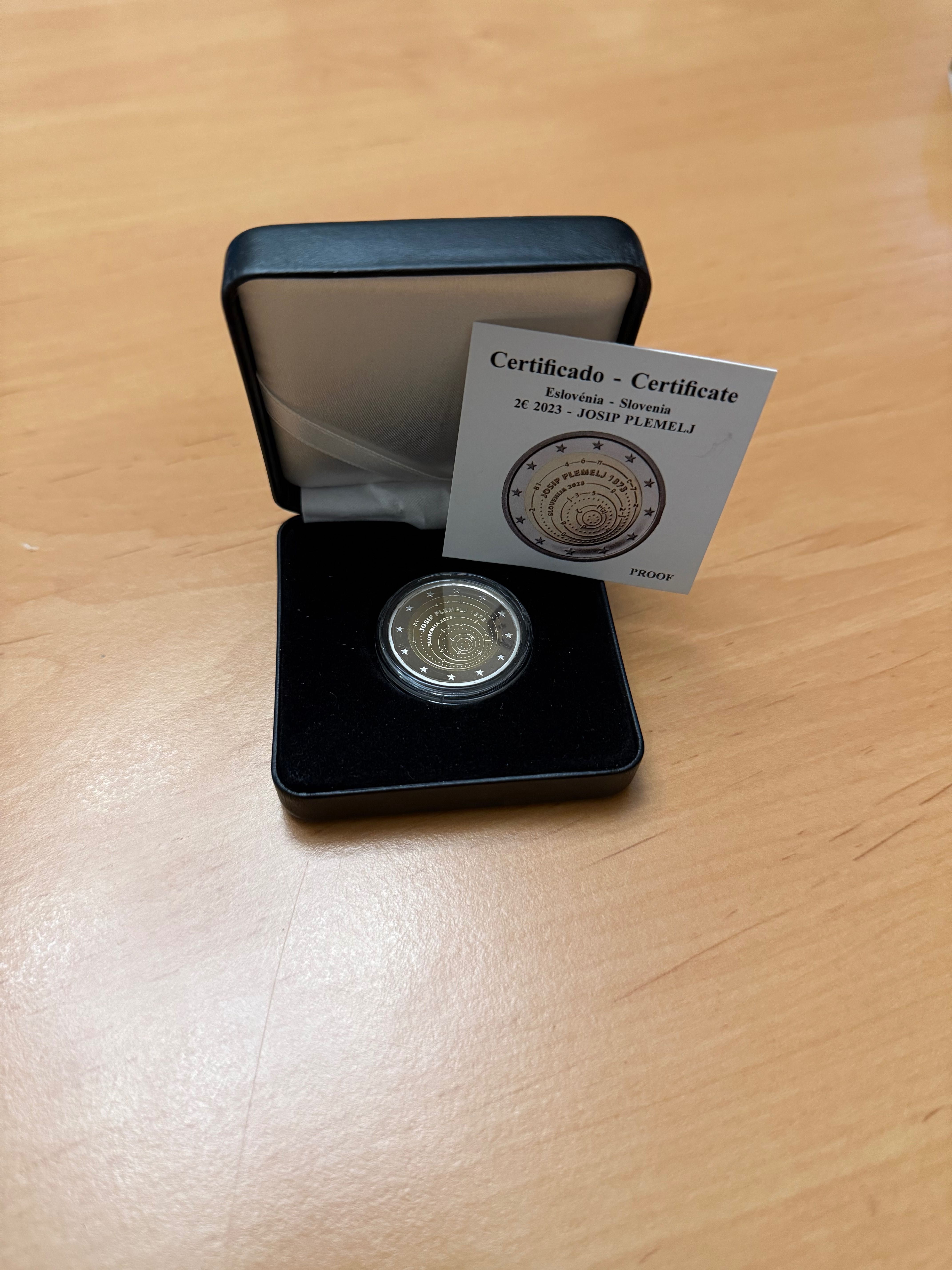 Moeda 2€ Eslovénia Josip Plemelj proof 2023