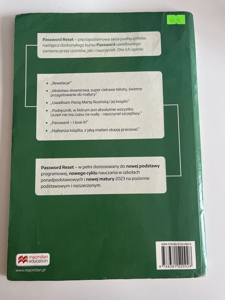 Password Reset B1+ student’s book