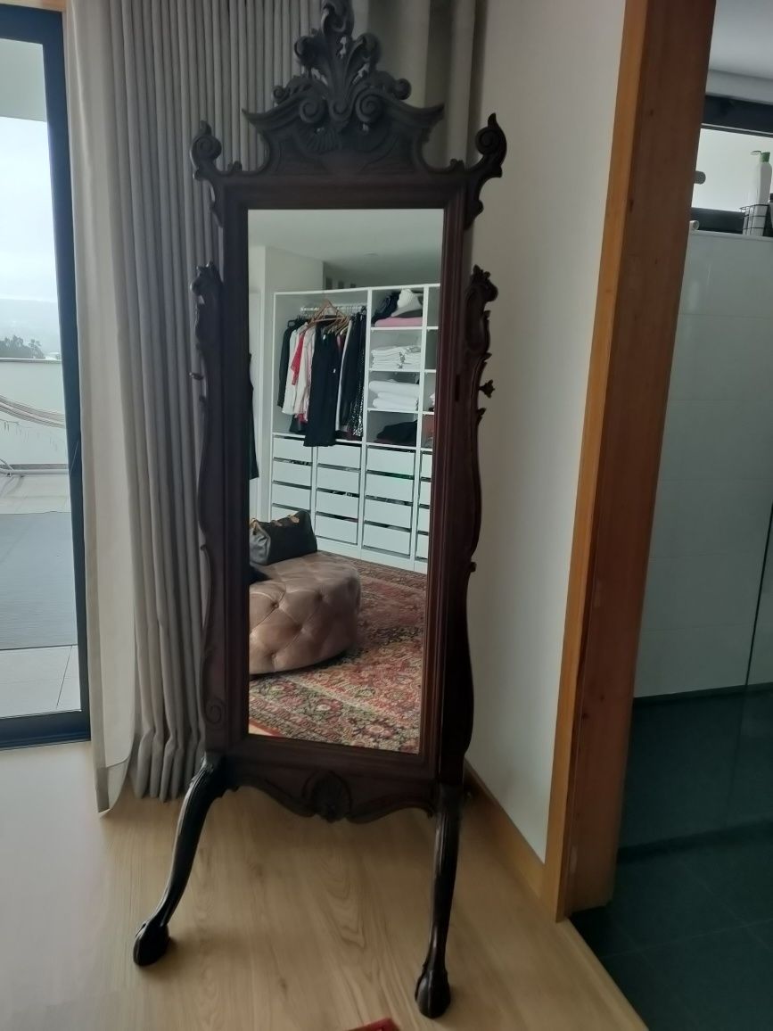 Espelho vestir vintage pé DJoao V