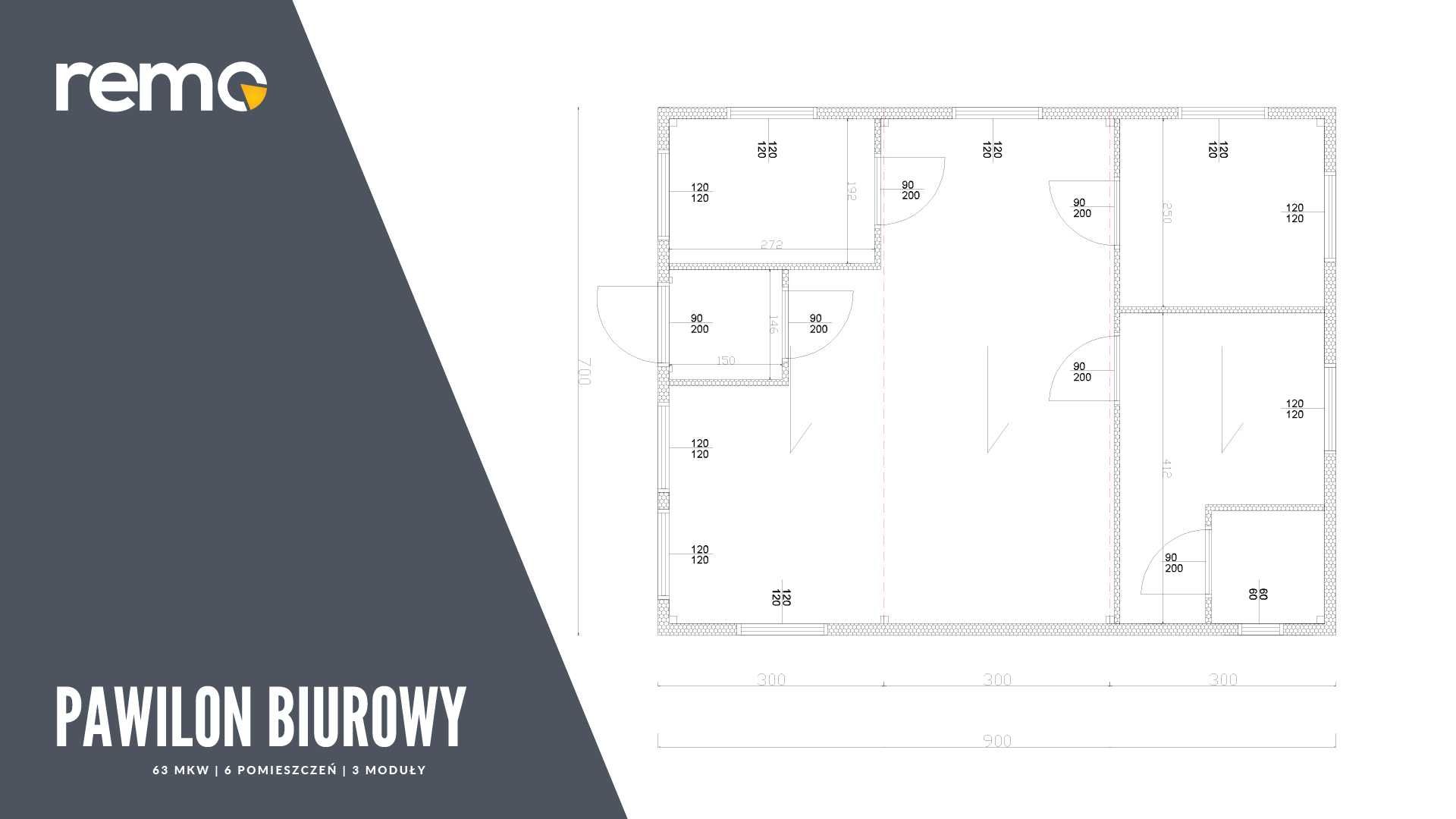 Pawilon biurowo handlowy dostępny od ręki
