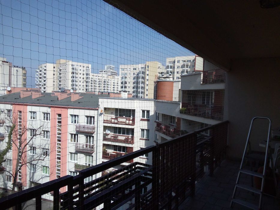 Siatka dla kota, przeciw gołębiom,montaz hale,wiaty ,balkony,tarasy .