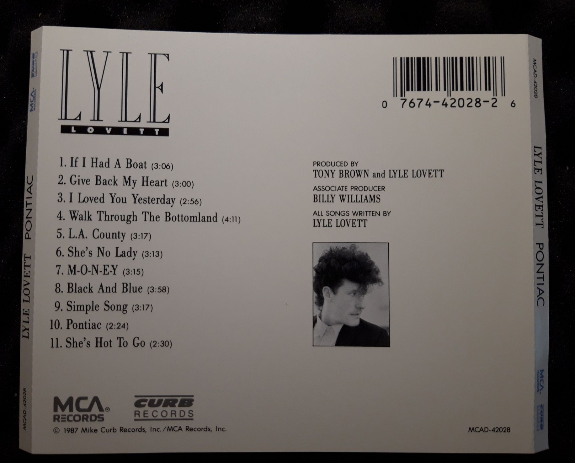 Lyle Lovett – Pontiac (CD, 1987)