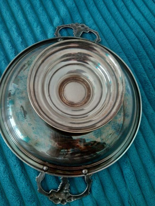 patera ,posrebrzana antyk