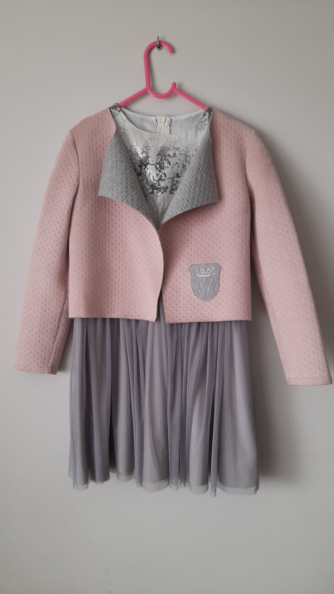Komplet sukienka z bolerkiem elegancka wizytowa