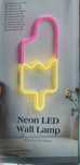 Neon led Lód dekoracja ścienna USB