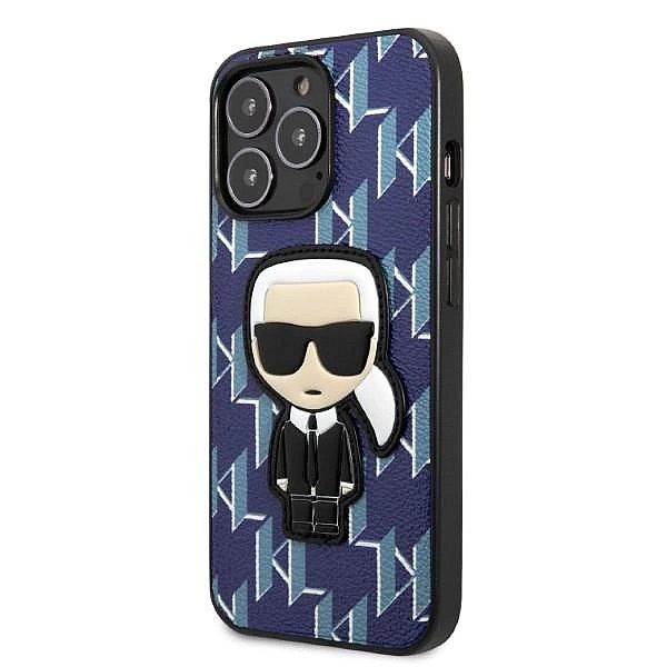 Etui Karl Lagerfeld Monogram Ikonik Patch na iPhone 13 Pro Max - niebi