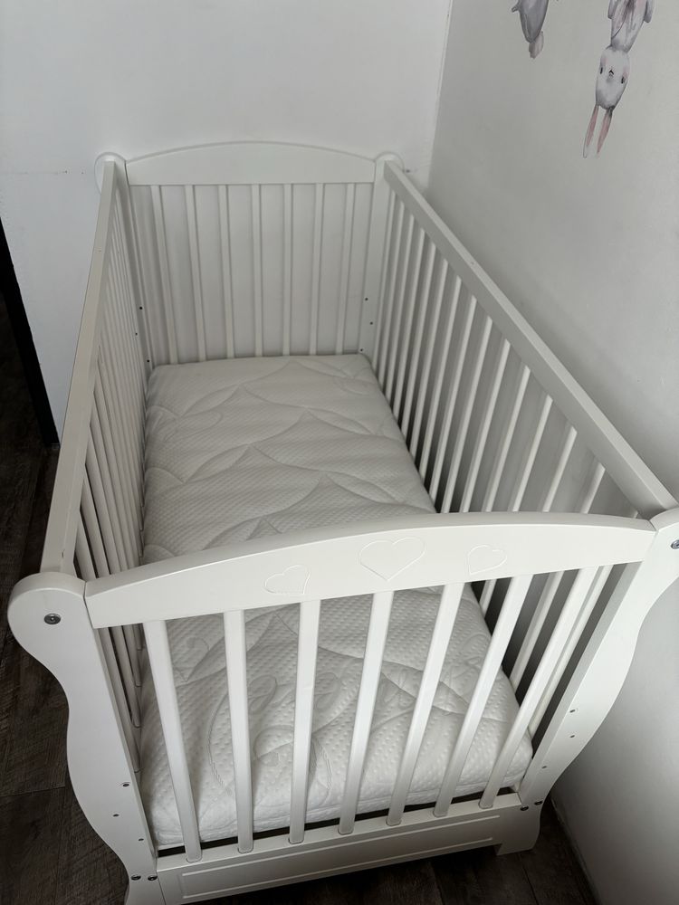 Łóżeczko Julia 120x60 materac Hilding Dobranocka