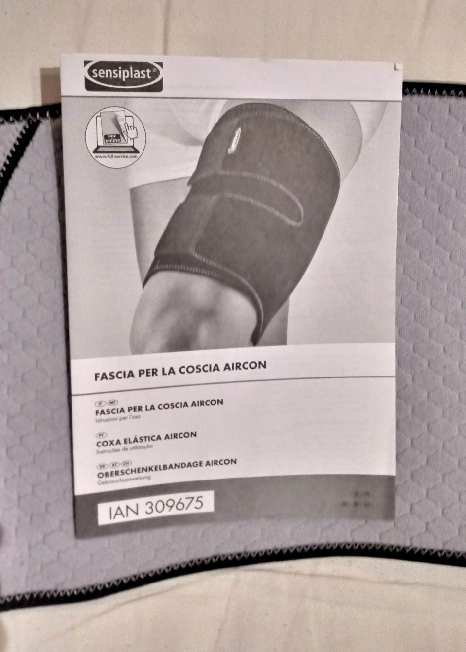 Coxa elástica de neoprene