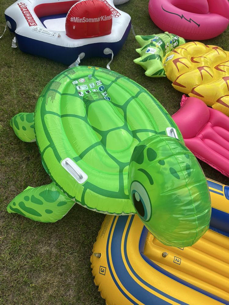 Żółw dmuchany materac na wodę jezioro morze summer air mattress