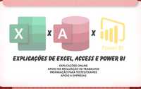 Explicações/Trabalhos Excel, Power BI & Access