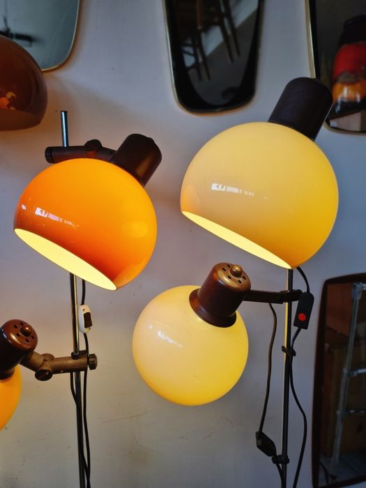 Lampa podłogowa ,dwupunktowa,Space Age ,Szarvasi, Węgry,lata 70 Mid-c