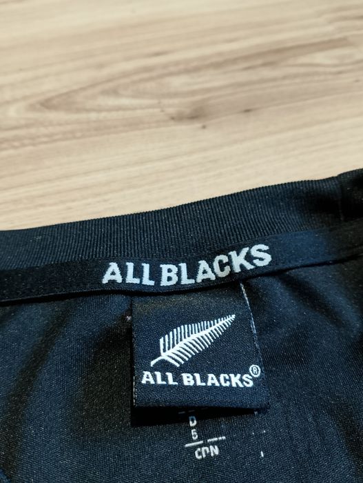 Czarna Koszulka Sportowa Rugby Adidas All Blacks Nowa Zelandia 2013