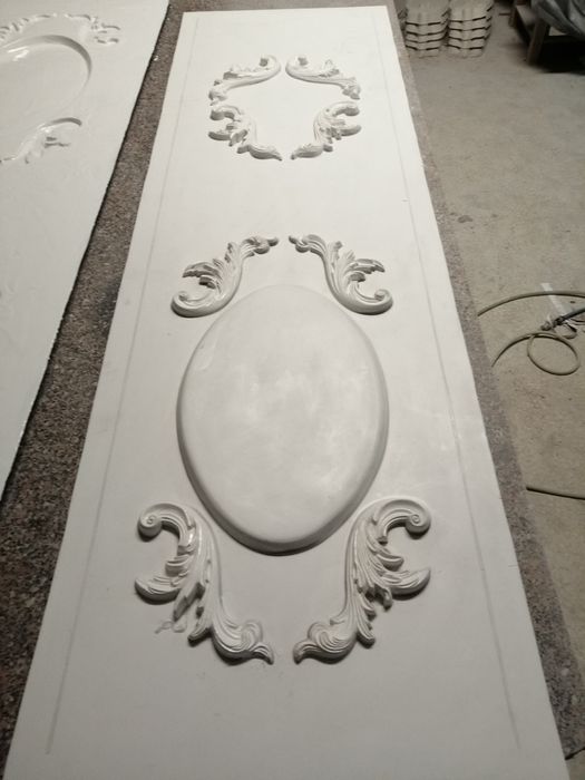 Painéis decorativos em fibra de vidro