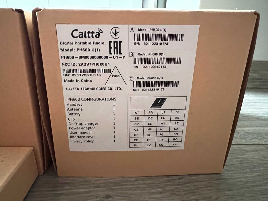 Портативна DMR радіостанція Caltta PH600 U + додатковий акумулятор
