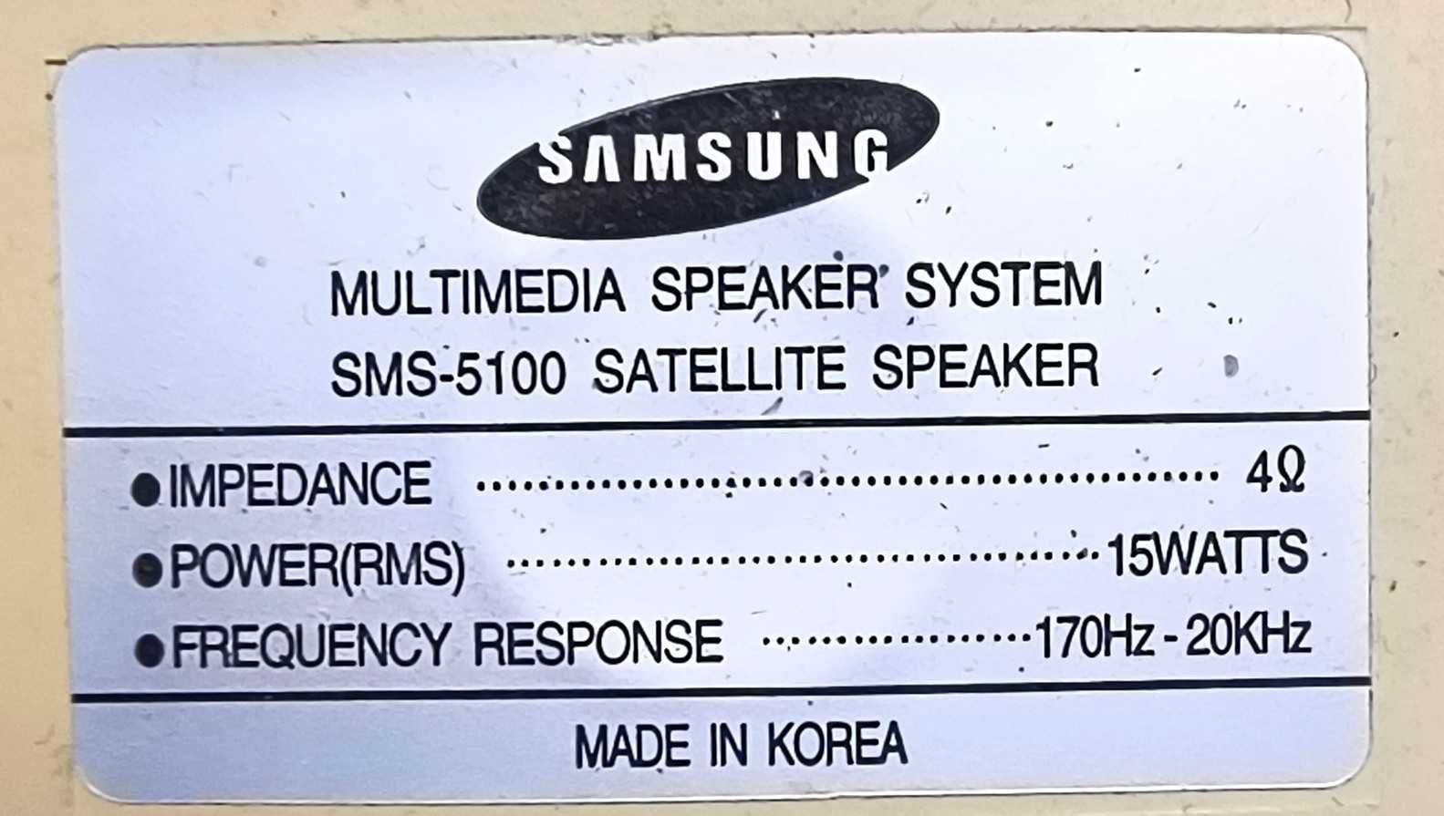 Głośniki komputerowe Subwoofer aktywny Samsung