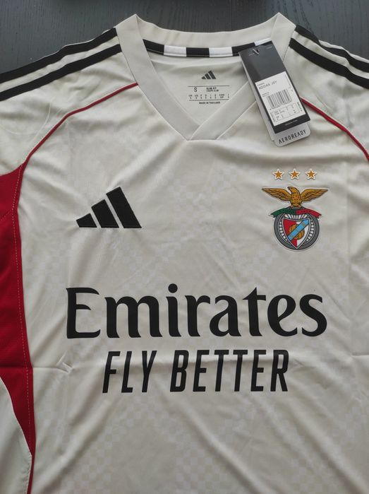 Camisola Alternativa Bege do Benfica, época 25/26