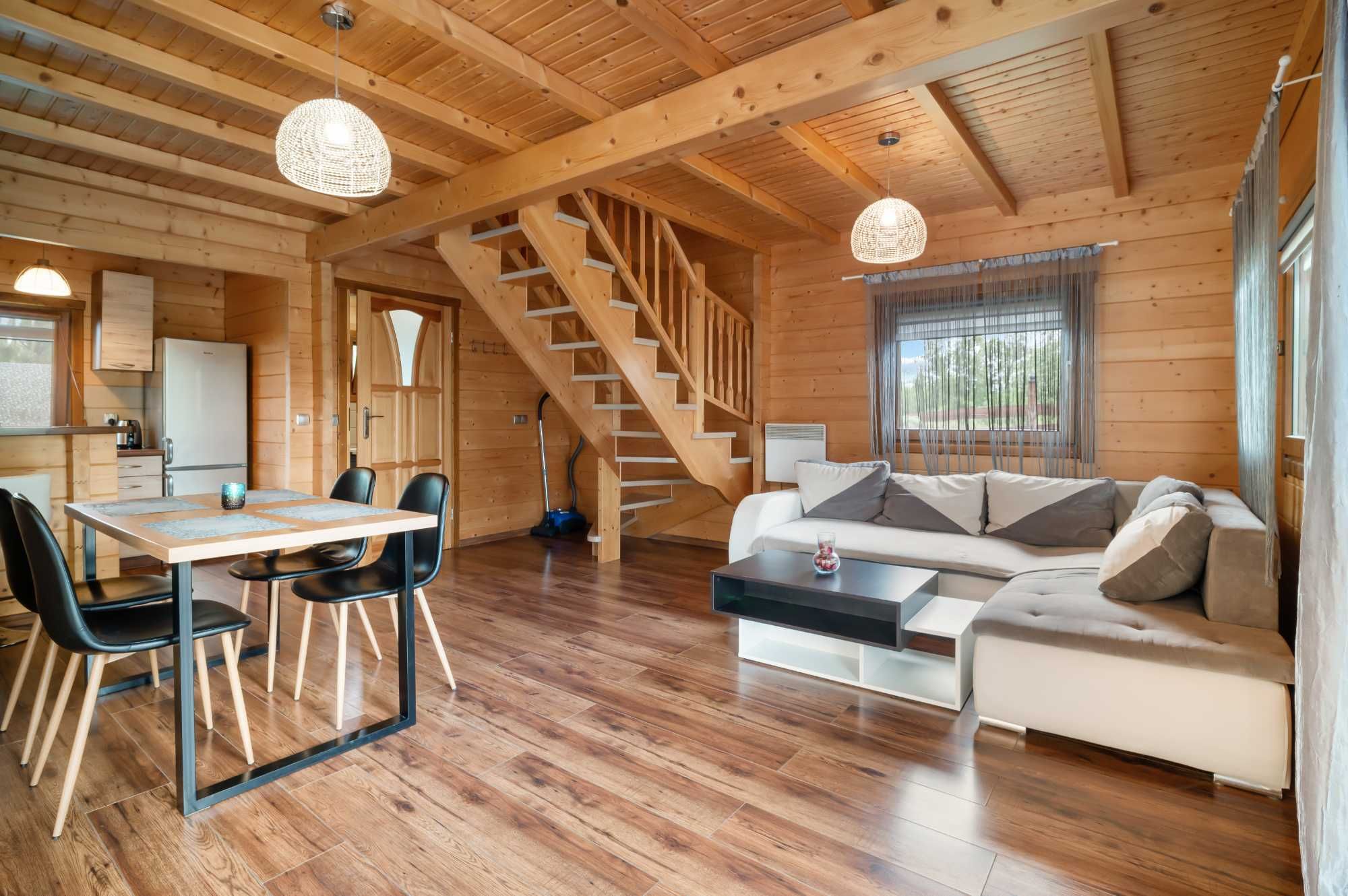 Domek 3 Mazury jacuzzi sauna łódka pomost quady