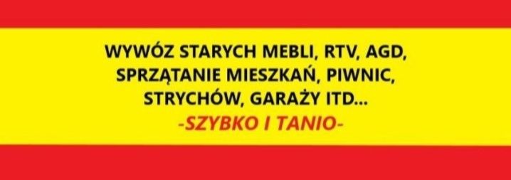 Wywóz mebli opróżnianie mieszkań transport Olsztyn i okolice