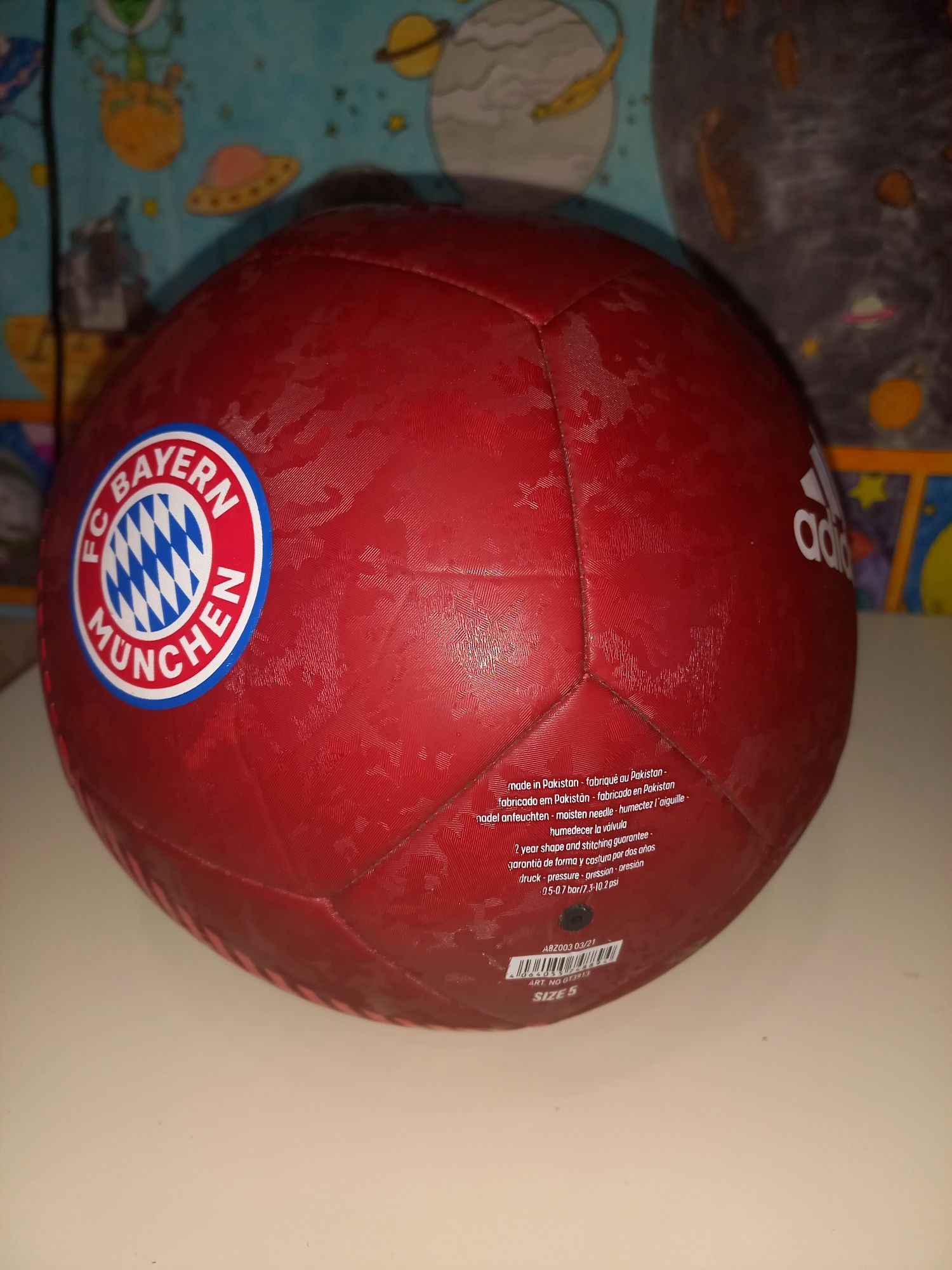 М'яч футбольний Adidas FC Bayern Munchen GT3913