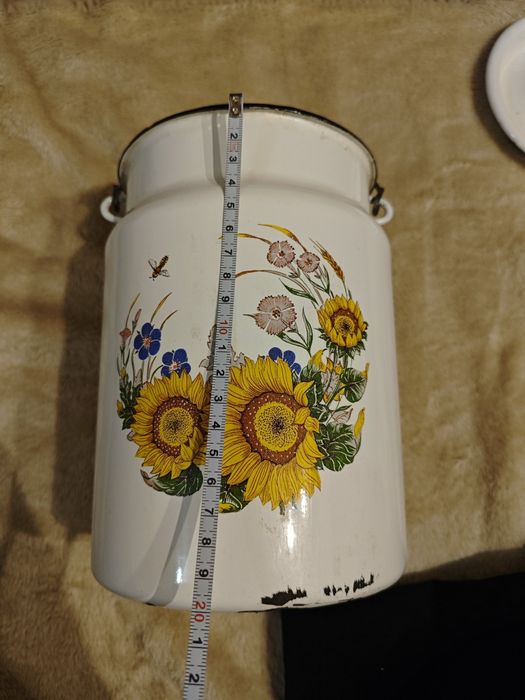 Stara Kanka do mleka PRL Vintage Rustykalny retro wystrój