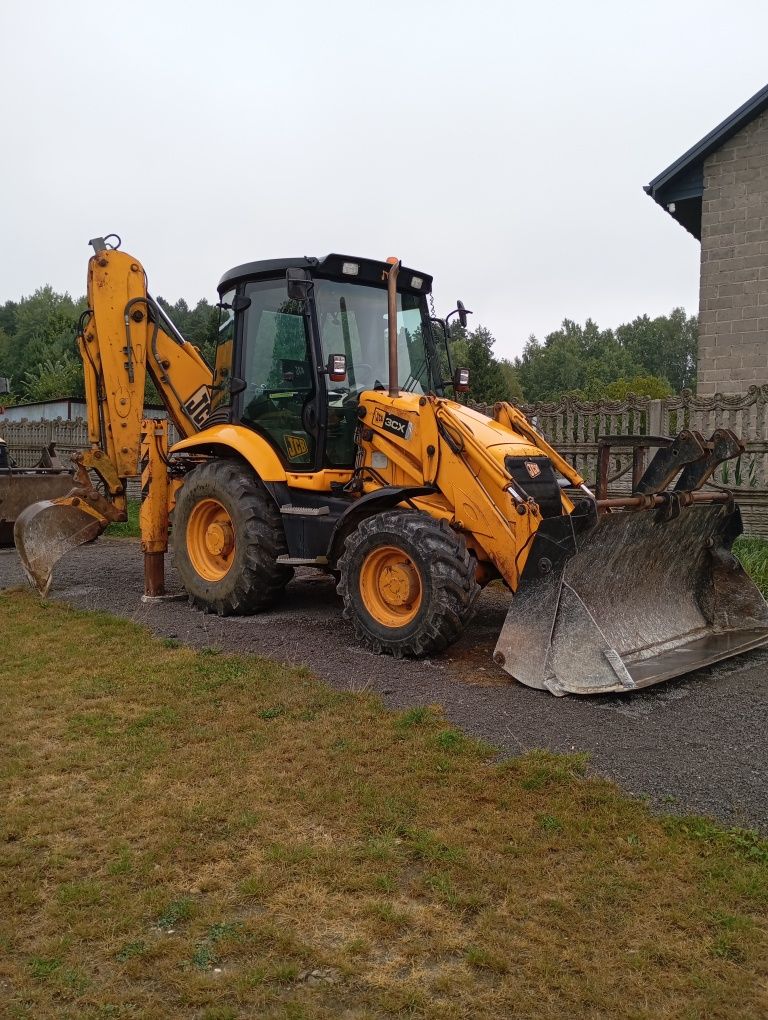 Jcb 3cx contractor umowa koparko ładowarka cat 428c