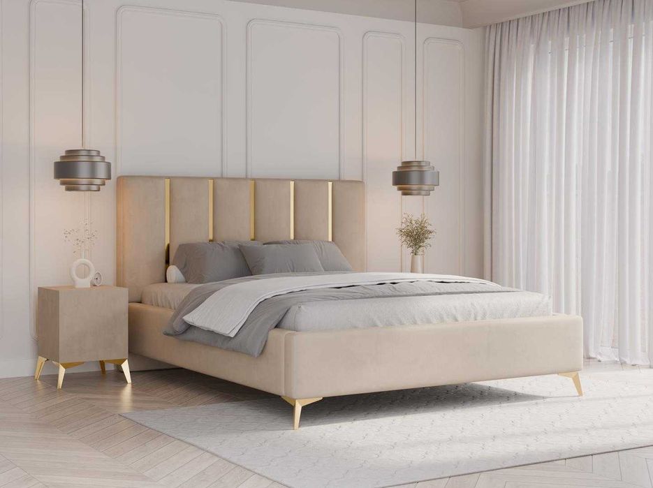 Łóżko tapicerowane  GOLD  120x200, 140x200, 160x200, 180x200, 200x200