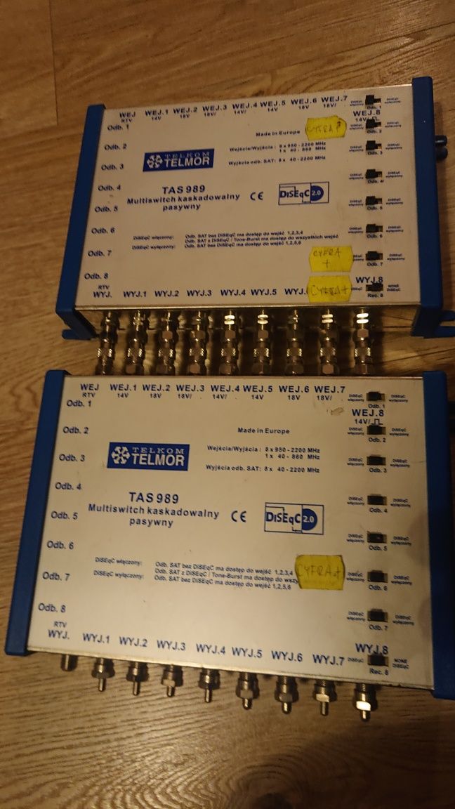 Multiswitch kaskadowy Telmor TAS 9899/8 x2