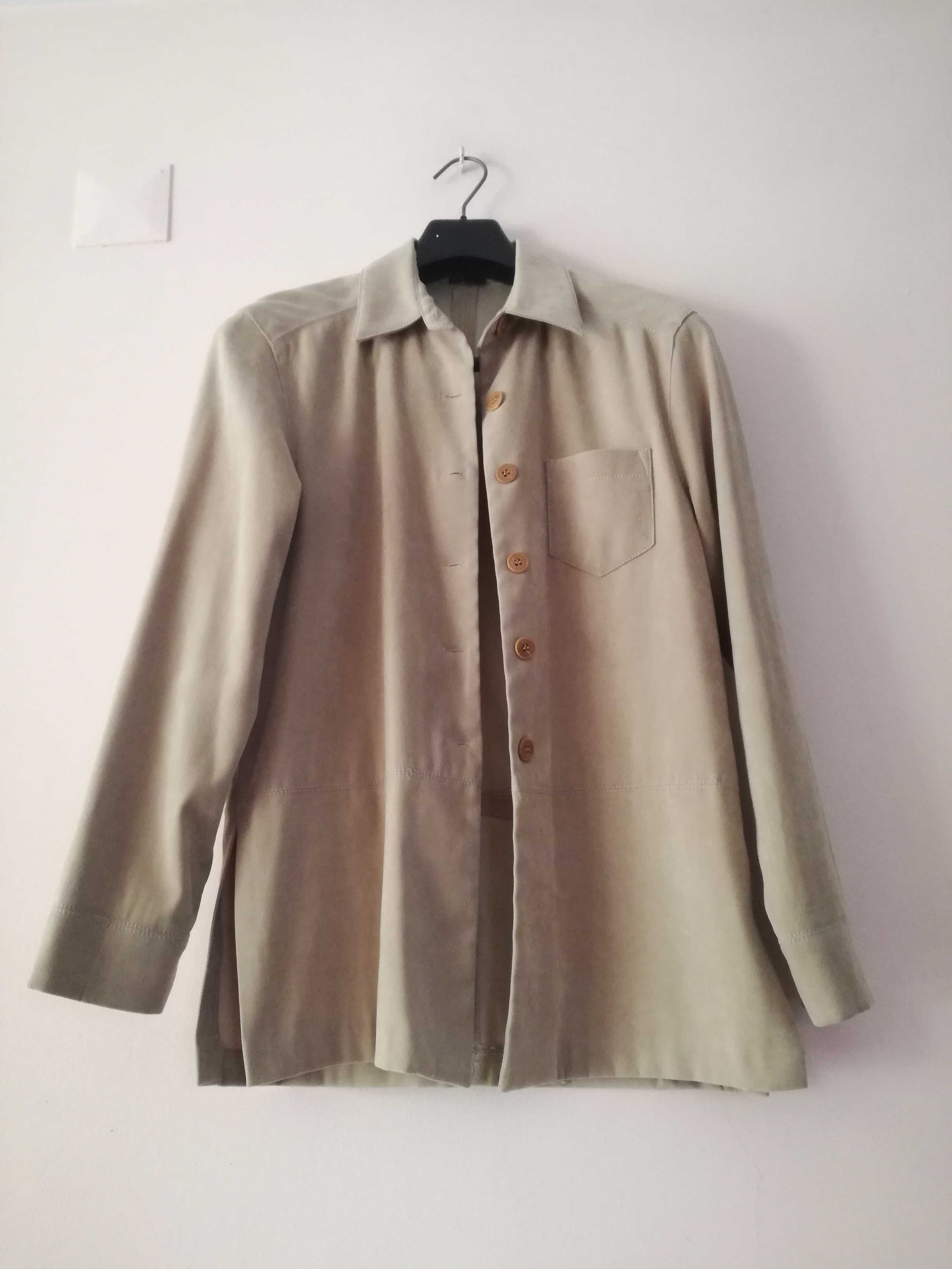 Casaco camisa camurça Zara
