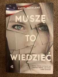 Muszę to wiedzieć, Karen Cleveland NOWA