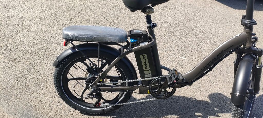 Składany rower elektryczny Hitwey BK6S -szary