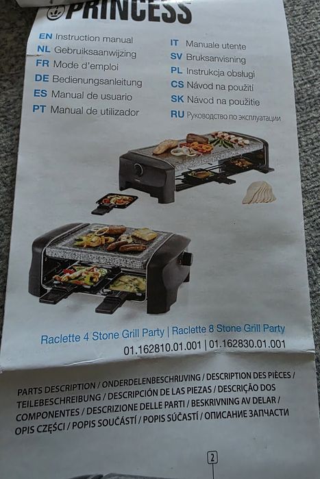 Placa Pedra Grelhador com Raclette