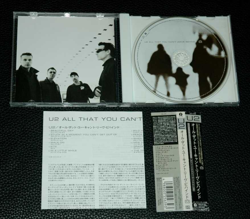 U2 - All That You Can`t Leave Behind.2000 Island Japan. OBI